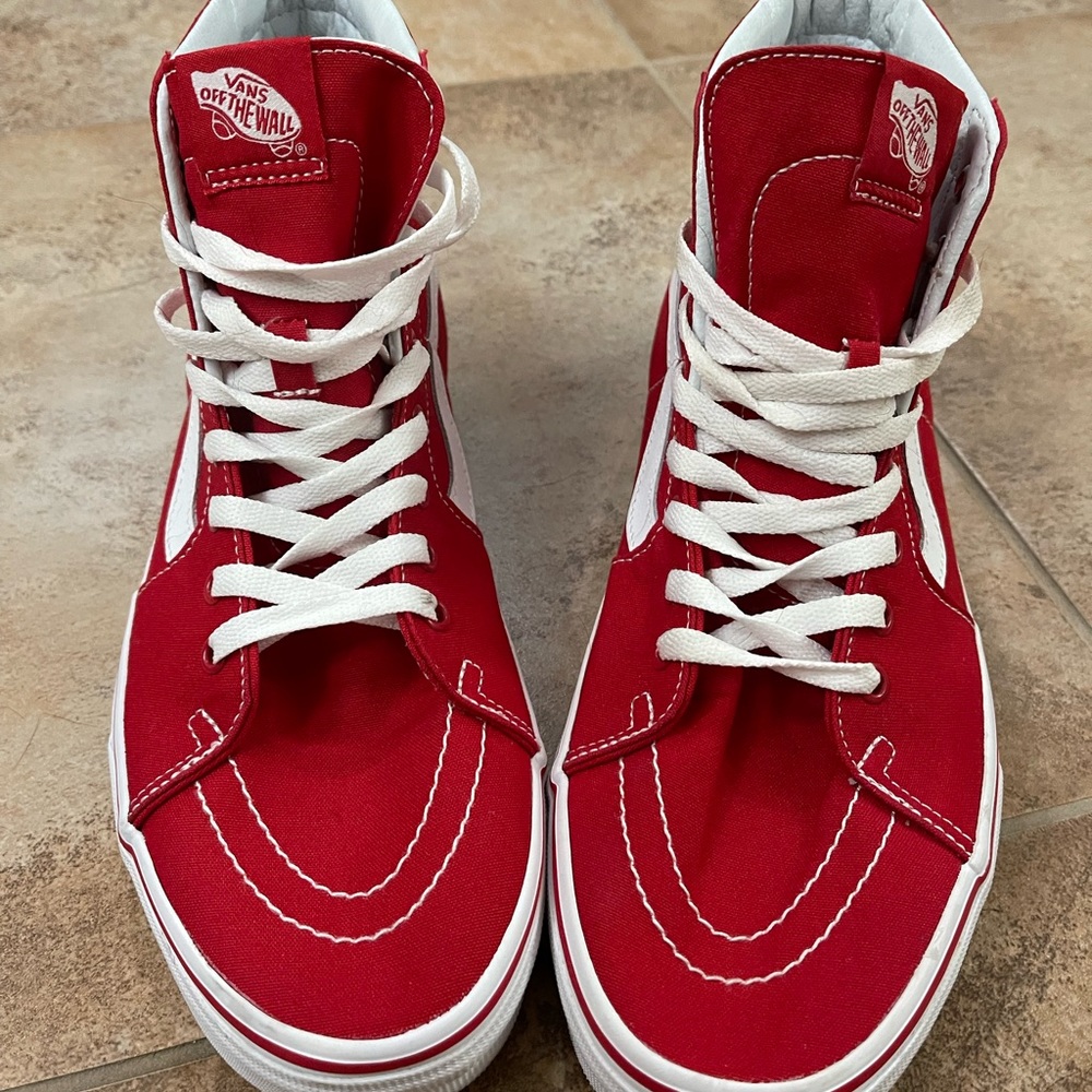 Vans sk8-hi red size 11